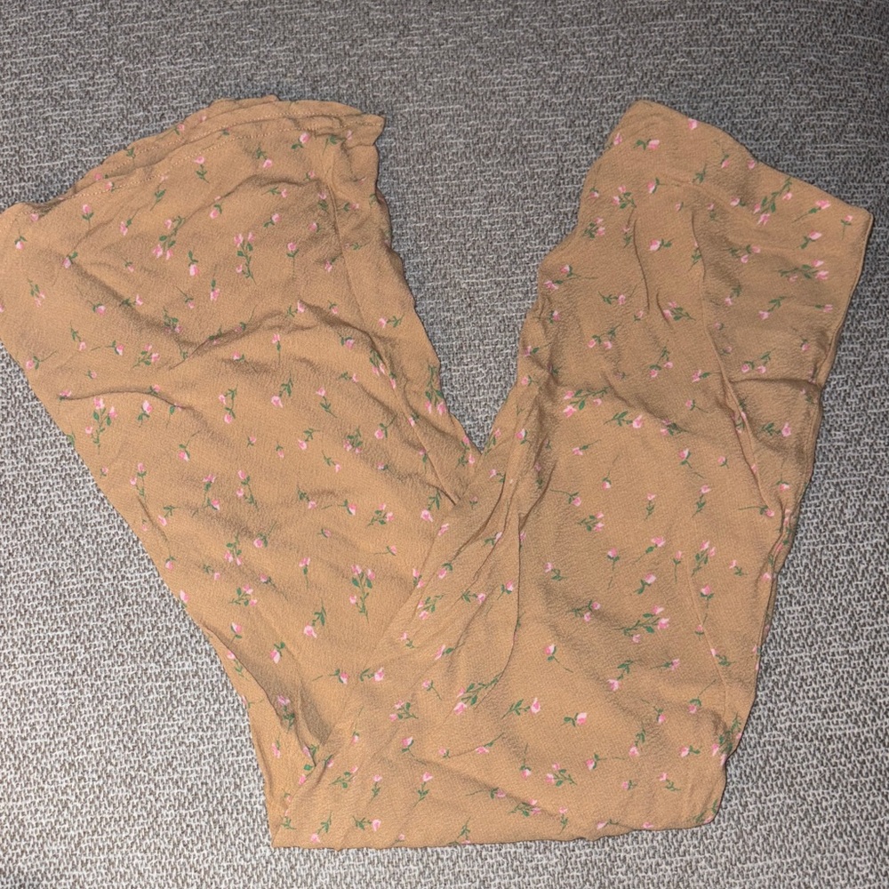 Target Tan Floral Maxi Skirt